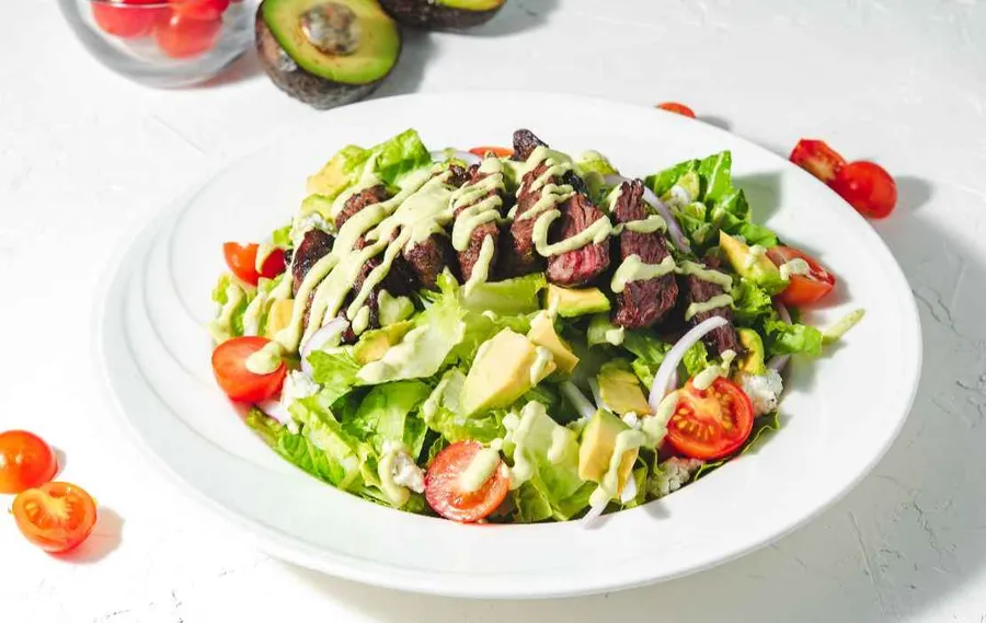Steak Salad at Malbec Grill, Argentinian steakhouse in Parkland FL
