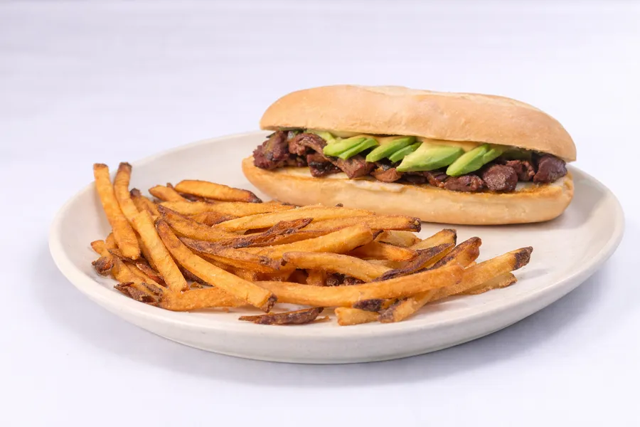Steak Sandwich at Malbec Grill, Argentinian steakhouse in Parkland FL