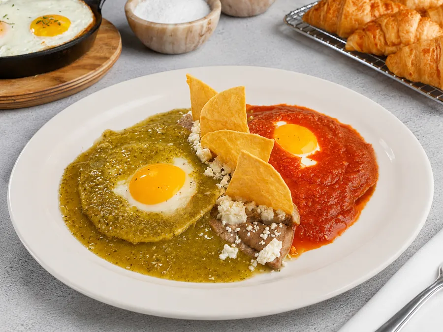 Huevos Divorciados at Malbec Grill, Argentinian steakhouse in Parkland FL