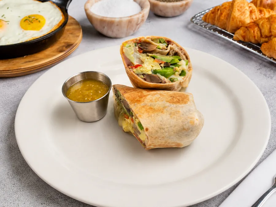 Veggie Burrito at Malbec Grill, Argentinian steakhouse in Parkland FL