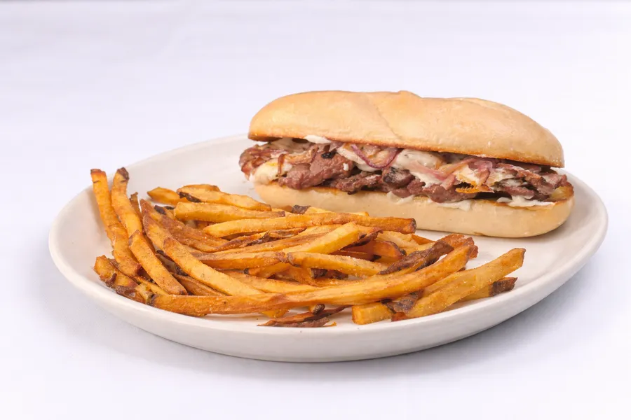 New York Strip Sandwich at Malbec Grill, Argentinian steakhouse in Parkland FL