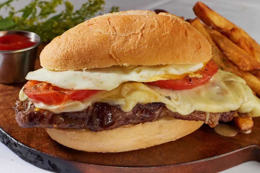 Ribeye & Provoleta Sandwich at Malbec Grill, Argentinian steakhouse in Parkland FL