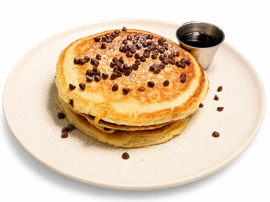 Chocolate Chip Pancakes at Malbec Grill, Argentinian steakhouse in Parkland FL
