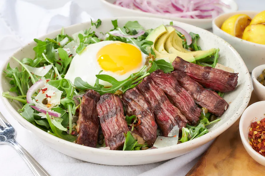 Malbec Grill Salad (Churrasco) at Malbec Grill, Argentinian steakhouse in Parkland FL