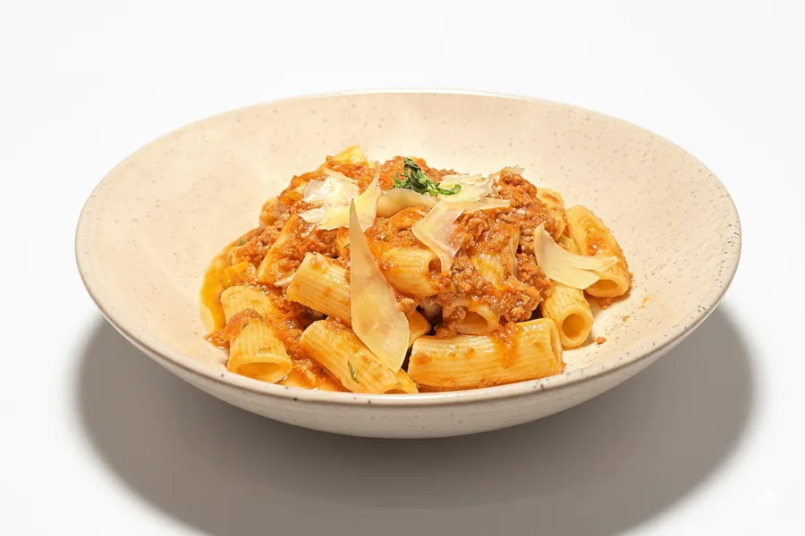 Rigatoni Alla Bolognese at Malbec Grill, Argentinian steakhouse in Parkland FL