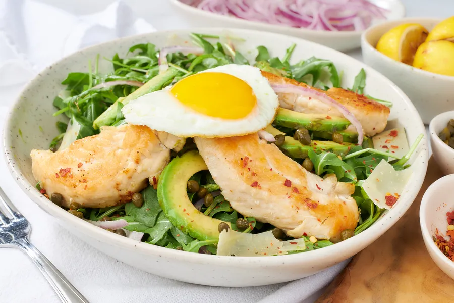 Malbec Grill Salad (Grilled Chicken) at Malbec Grill, Argentinian steakhouse in Parkland FL