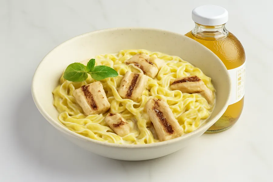 Kids Fettuccine With Chicken at Malbec Grill, Argentinian steakhouse in Parkland FL