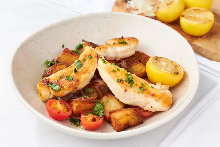 Potato Bowl (Grilled Chicken) at Malbec Grill, Argentinian steakhouse in Parkland FL