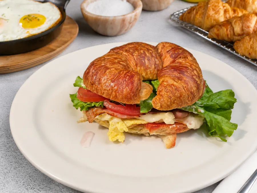 Croissant Ham & Cheese at Malbec Grill, Argentinian steakhouse in Parkland FL