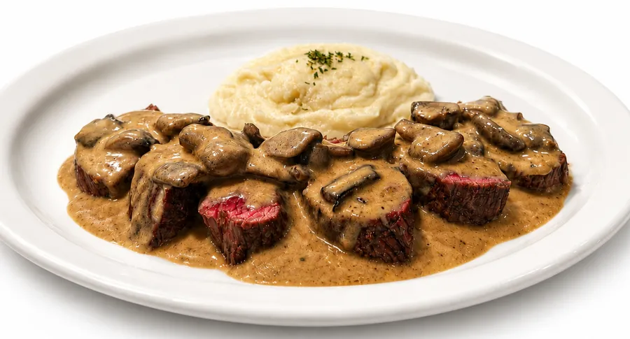 Malbec Grill Special Cut & Mushroom Cream at Malbec Grill, Argentinian steakhouse in Parkland FL